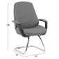 ΚΑΡΕΚΛΑ ΕΠΙΣΚΕΠΤΗ VELUM-s HM1235.10 ΓΚΡΙ PU--ΒΑΣΗ ΧΡΩΜΙΟΥ 71x60x100Υεκ.
