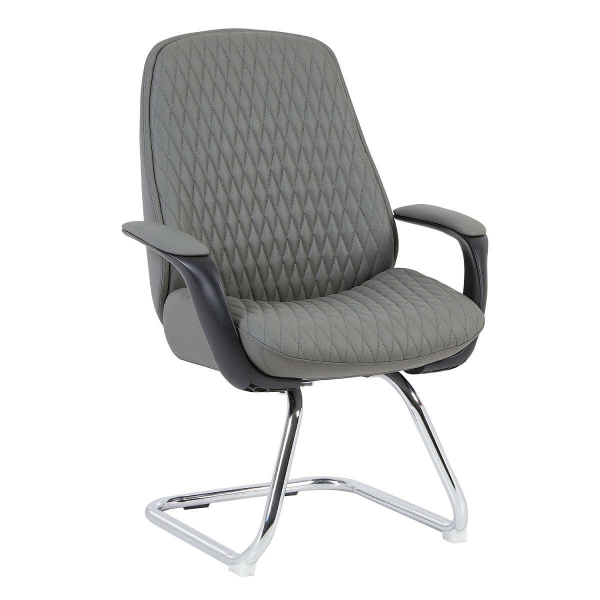 ΚΑΡΕΚΛΑ ΕΠΙΣΚΕΠΤΗ VELUM-s HM1235.10 ΓΚΡΙ PU--ΒΑΣΗ ΧΡΩΜΙΟΥ 71x60x100Υεκ.
