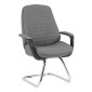 ΚΑΡΕΚΛΑ ΕΠΙΣΚΕΠΤΗ VELUM-s HM1235.10 ΓΚΡΙ PU--ΒΑΣΗ ΧΡΩΜΙΟΥ 71x60x100Υεκ.
