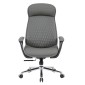 ΚΑΡΕΚΛΑ ΓΡΑΦΕΙΟΥ PREMIUM VELUM HM1233.10 ΓΚΡΙ PU--ΒΑΣΗ ΧΡΩΜΙΟΥ 71x69x116-122Υεκ.