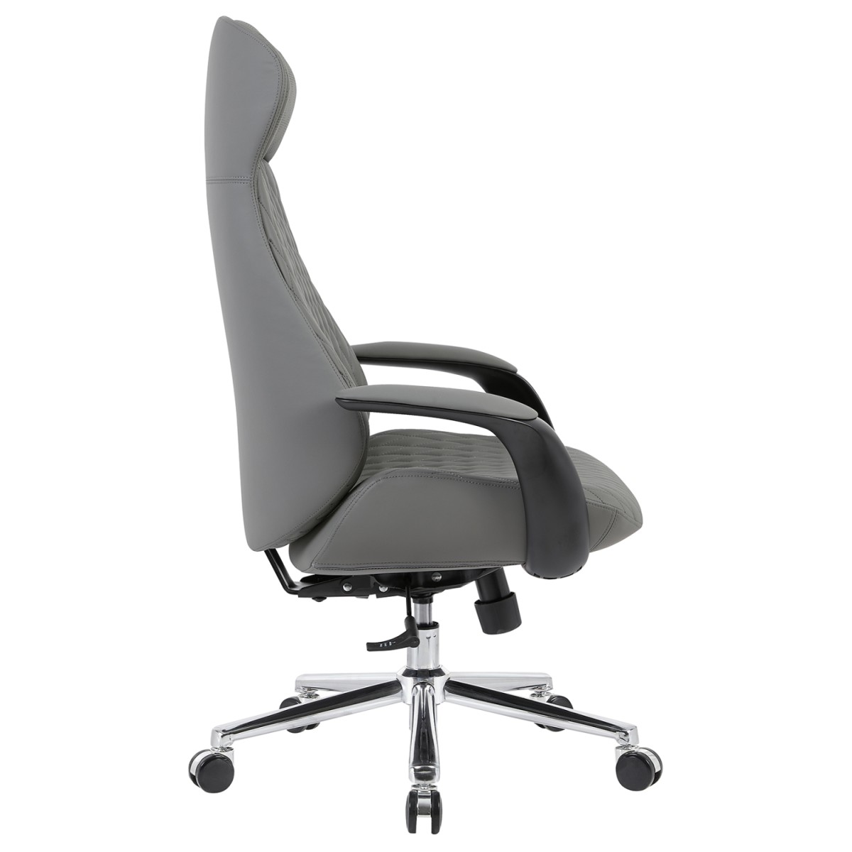 ΚΑΡΕΚΛΑ ΓΡΑΦΕΙΟΥ PREMIUM VELUM HM1233.10 ΓΚΡΙ PU--ΒΑΣΗ ΧΡΩΜΙΟΥ 71x69x116-122Υεκ.