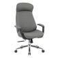 ΚΑΡΕΚΛΑ ΓΡΑΦΕΙΟΥ PREMIUM VELUM HM1233.10 ΓΚΡΙ PU--ΒΑΣΗ ΧΡΩΜΙΟΥ 71x69x116-122Υεκ.