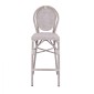 ΣΚΑΜΠΩ ΑΛΟΥΜΙΝΙΟΥ BAMBOO LOOK ΠΑΤΙΝΑ ΛΕΥΚΟ ΜΕ TEXTLINE HM5110 41x52x116 εκ.