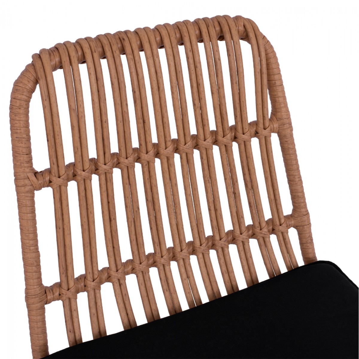 ΣΚΑΜΠΟ ΜΕΤΑΛΛΙΚΟ ΜΕ ΜΑΞΙΛΑΡΙ ALLEGRA HM5452 ΜΕ WICKER ΣΕ ΜΠΕΖ ΑΠΟΧΡΩΣΗ 56x60x109 εκ.