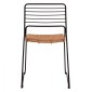 ΚΑΡΕΚΛΑ ΜΕΤΑΛΛΙΚΗ ALLEGRA HM5694 ΜΕ WICKER ΜΠΕΖ 51x54x83Υ εκ.