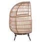 ΠΟΛΥΘΡΟΝΑ ΦΩΛΙΑ ALLEGRA HM5764 ΜΕ WICKER ΣΕ ΜΠΕΖ ΑΠΟΧΡΩΣΗ 110x85x148 εκ.