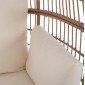 ΠΟΛΥΘΡΟΝΑ ΦΩΛΙΑ ALLEGRA HM5764 ΜΕ WICKER ΣΕ ΜΠΕΖ ΑΠΟΧΡΩΣΗ 110x85x148 εκ.