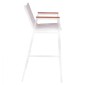 ΣΚΑΜΠΟ ΜΠΑΡ ΑΛΟΥΜΙΝΙΟΥ ΛΕΥΚΟ ΜΕ POLYWOOD 52 x 58 x 108 εκ. HM5790.01