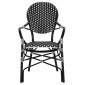 ΠΟΛΥΘΡΟΝΑ ΑΛΟΥΜΙΝΙΟΥ BAMBOO LOOK ΜΕ ΜΑΥΡΟ ΛΕΥΚΟ WICKER HM5793.02 56X63X96Y εκ.