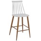 ΣΚΑΜΠΟ ΜΠΑΡ VANESSA HM9300.01 ΛΕΥΚΟ ΜΕΣΑΙΟΥ ΥΨΟΥΣ 43x45x97Υεκ.