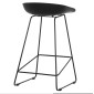 ΣΚΑΜΠΟ ΜΠΑΡ NAILA HM9299.02 ΜΑΥΡΟ ΜΕΣΑΙΟΥ ΥΨΟΥΣ 44x44x74Yεκ.