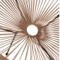 ΠΟΛΥΘΡΟΝΑ ACAPULCO Τ. ΦΩΛΙΑ ΜΕΤΑΛΛΟ ΜΑΥΡΟ ΜΕ TWISTED WICKER HM5871.01 70x73x79 εκ.