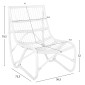 ΠΟΛΥΘΡΟΝΑ GRINN HM9815.03 ΡΑΒΔΟΙ RATTAN ΣΕ ΛΕΥΚΟ 56,5x73,5x79,5Υ εκ.