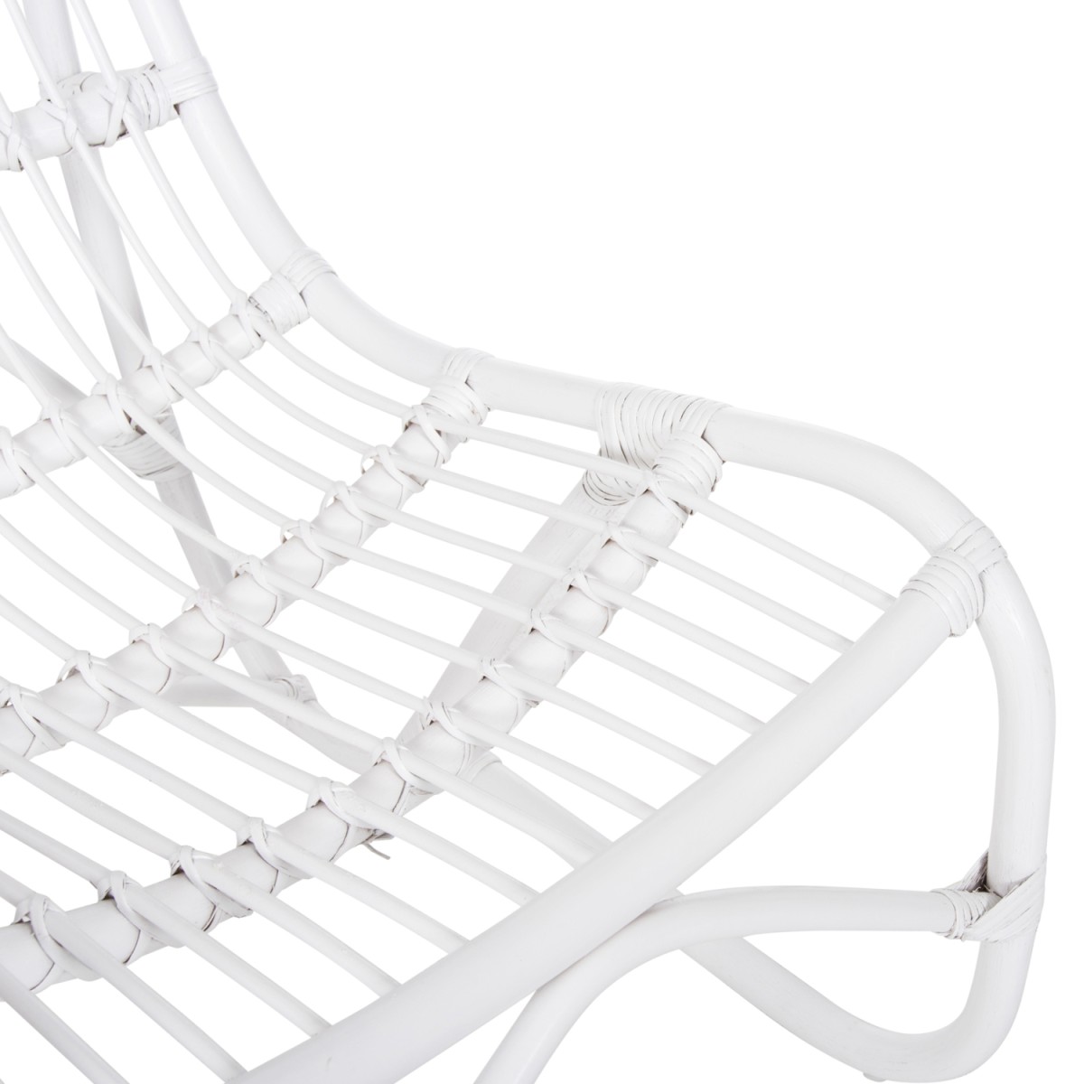 ΠΟΛΥΘΡΟΝΑ GRINN HM9815.03 ΡΑΒΔΟΙ RATTAN ΣΕ ΛΕΥΚΟ 56,5x73,5x79,5Υ εκ.