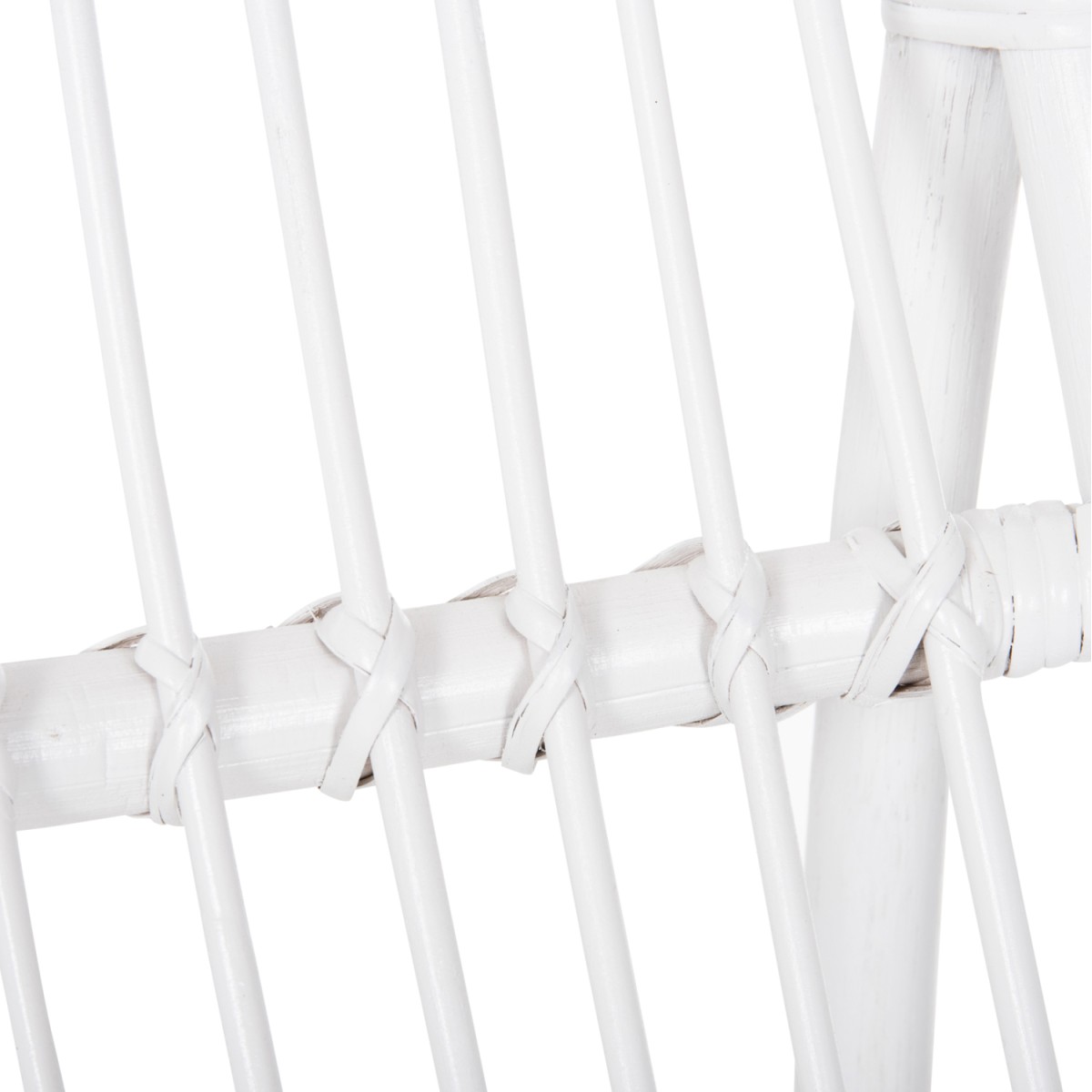 ΠΟΛΥΘΡΟΝΑ GRINN HM9815.03 ΡΑΒΔΟΙ RATTAN ΣΕ ΛΕΥΚΟ 56,5x73,5x79,5Υ εκ.