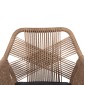 ΠΟΛΥΘΡΟΝΑ TOPIN HM6048.03 ΑΛΟΥΜΙΝΙΟ ΑΝΘΡΑΚΙ-P.E. RATTAN ΜΠΕΖ-ΜΑΞΙΛΑΡΙ ΑΝΘΡΑΚΙ