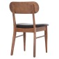 KΑΡΕΚΛΑ ΤΡΑΠΕΖΑΡΙΑΣ SEKOR HM9945.03 ΚΑΡΥΔΙ RUBBERWOOD-ΜΑΥΡΟ PU 51x48x79Υεκ