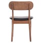 KΑΡΕΚΛΑ ΤΡΑΠΕΖΑΡΙΑΣ SEKOR HM9945.03 ΚΑΡΥΔΙ RUBBERWOOD-ΜΑΥΡΟ PU 51x48x79Υεκ