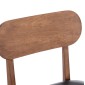 KΑΡΕΚΛΑ ΤΡΑΠΕΖΑΡΙΑΣ SEKOR HM9945.03 ΚΑΡΥΔΙ RUBBERWOOD-ΜΑΥΡΟ PU 51x48x79Υεκ