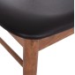 KΑΡΕΚΛΑ ΤΡΑΠΕΖΑΡΙΑΣ SEKOR HM9945.03 ΚΑΡΥΔΙ RUBBERWOOD-ΜΑΥΡΟ PU 51x48x79Υεκ