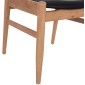 ΠΟΛΥΘΡΟΝΑ CERSEI HM9946.01 RUBBERWOOD ΣΕ LIGHT OAK & PU ΣΕ ΜΑΥΡΟ 57x53x72Υεκ