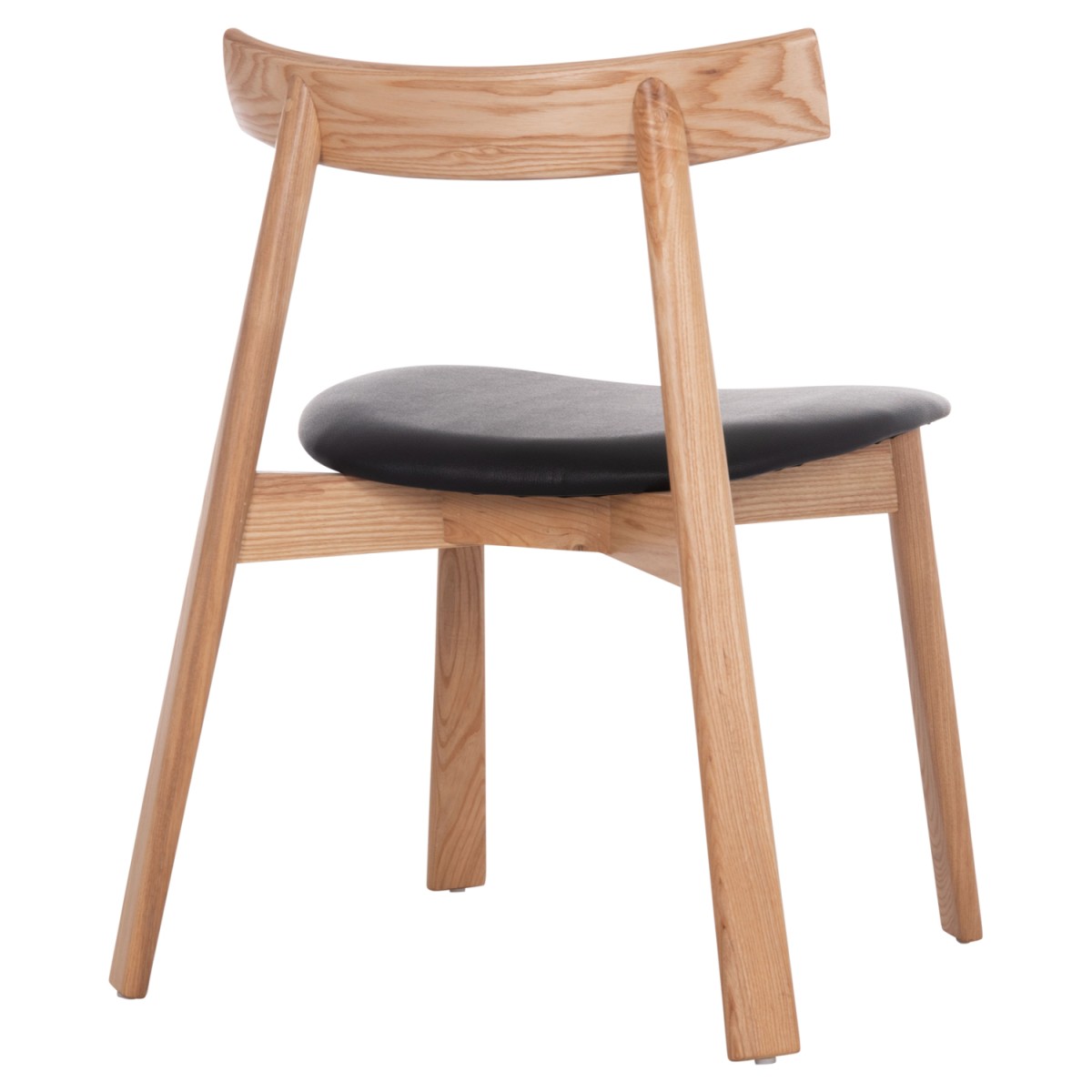 KΑΡΕΚΛΑ ΤΡΑΠΕΖΑΡΙΑΣ SEKAN HM18245.04 RUBBERWOOD-ΜΑΥΡΟ PU 60x54x72Υεκ