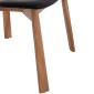 KΑΡΕΚΛΑ ΤΡΑΠΕΖΑΡΙΑΣ SEKAN HM18245.04 RUBBERWOOD-ΜΑΥΡΟ PU 60x54x72Υεκ
