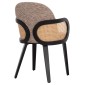 ΠΟΛΥΘΡΟΝΑ ΤΡΑΠΕΖΑΡΙΑΣ BECKER HM18246.03 PLYWOOD ΜΑΥΡΟ--ΚΑΦΕ ΥΦΑΣΜΑ 54x62x79Υεκ.