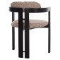 ΠΟΛΥΘΡΟΝΑ ΤΡΑΠΕΖΑΡΙΑΣ KALL HM18247.02 ΚΑΦΕ ΥΦΑΣΜΑ--PLYWOOD ΣΕ ΜΑΥΡΟ 56x45x73Υεκ