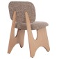 ΚΑΡΕΚΛΑ ΤΡΑΠΕΖΑΡΙΑΣ BELLISI HM18248.01 ΚΑΦΕ ΥΦΑΣΜΑ-PLYWOOD ΧΡΩΜΑ ΔΡΥΟΣ 53x56x78Υεκ.