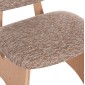 ΚΑΡΕΚΛΑ ΤΡΑΠΕΖΑΡΙΑΣ BELLISI HM18248.01 ΚΑΦΕ ΥΦΑΣΜΑ-PLYWOOD ΧΡΩΜΑ ΔΡΥΟΣ 53x56x78Υεκ.