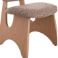 ΚΑΡΕΚΛΑ ΤΡΑΠΕΖΑΡΙΑΣ BELLISI HM18248.01 ΚΑΦΕ ΥΦΑΣΜΑ-PLYWOOD ΧΡΩΜΑ ΔΡΥΟΣ 53x56x78Υεκ.