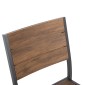 ΚΑΡΕΚΛΑ ΑΛΟΥΜΙΝΙΟΥ SAGA HM6063.02 ΣΚΟΥΡΟ ΓΚΡΙ ΜΕ POLYWOOD 46x52x86Υεκ.