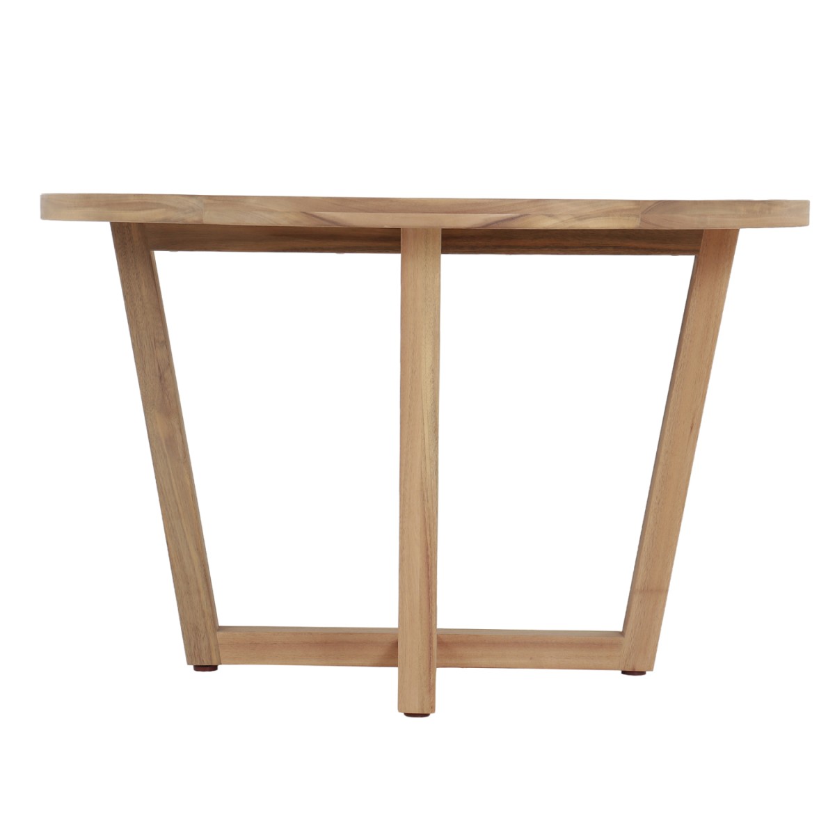 ΤΡΑΠΕΖΙ ΤΡΑΠΕΖΑΡΙΑΣ ΣΤΡΟΓΓΥΛΟ PARAISO HM6245 ΞΥΛΟ ΑΚΑΚΙΑΣ ΣΕ ΦΥΣΙΚΟ Φ120x75Υεκ