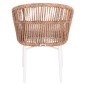 ΠΟΛΥΘΡΟΝΑ ΑΛΟΥΜΙΝΙΟΥ ORIN HM6265.02 ΛΕΥΚΗ-P.E.RATTAN ΦΥΣΙΚΟ-ΜΠΕΖ ΜΑΞΙΛΑΡΙΑ 58x61x75Υ