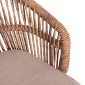 ΠΟΛΥΘΡΟΝΑ ΑΛΟΥΜΙΝΙΟΥ ORIN HM6265.02 ΛΕΥΚΗ-P.E.RATTAN ΦΥΣΙΚΟ-ΜΠΕΖ ΜΑΞΙΛΑΡΙΑ 58x61x75Υ