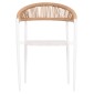 ΠΟΛΥΘΡΟΝΑ BERG HM6284.01 ΑΛΟΥΜΙΝΙΟ & TEXTILENE ΛΕΥΚΟ--P.E.TWISTED RATTAN 55x56x79Υεκ