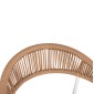 ΠΟΛΥΘΡΟΝΑ BERG HM6284.01 ΑΛΟΥΜΙΝΙΟ & TEXTILENE ΛΕΥΚΟ--P.E.TWISTED RATTAN 55x56x79Υεκ