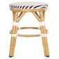 ΣΚΑΜΠΟ ΑΛΟΥΜΙΝΙΟΥ CHINO HM6285.03 BAMBOO LOOK-TEXTILENE ΛΕΥΚΟ-ΜΑΥΡΟ Φ36x46Υεκ.