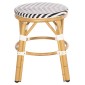ΣΚΑΜΠΟ ΑΛΟΥΜΙΝΙΟΥ CHINO HM6285.03 BAMBOO LOOK-TEXTILENE ΛΕΥΚΟ-ΜΑΥΡΟ Φ36x46Υεκ.