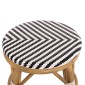 ΣΚΑΜΠΟ ΑΛΟΥΜΙΝΙΟΥ CHINO HM6285.03 BAMBOO LOOK-TEXTILENE ΛΕΥΚΟ-ΜΑΥΡΟ Φ36x46Υεκ.
