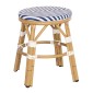 ΣΚΑΜΠΟ ΑΛΟΥΜΙΝΙΟΥ CHINO HM6285.05 BAMBOO LOOK-TEXTILENE ΛΕΥΚΟ-ΜΠΛΕ Φ36x46Υεκ.