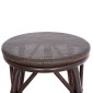 ΣΚΑΜΠΟ ΑΛΟΥΜΙΝΙΟΥ ΜΕΣ.ΥΨΟΥΣ CHINO HM6286.01 BAMBOO LOOK & TEXTILENE ΚΑΦΕ 43x43x65Υεκ