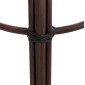ΣΚΑΜΠΟ ΑΛΟΥΜΙΝΙΟΥ ΜΕΣ.ΥΨΟΥΣ CHINO HM6286.01 BAMBOO LOOK & TEXTILENE ΚΑΦΕ 43x43x65Υεκ