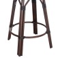 ΣΚΑΜΠΟ ΑΛΟΥΜΙΝΙΟΥ ΜΕΣ.ΥΨΟΥΣ CHINO HM6286.01 BAMBOO LOOK & TEXTILENE ΚΑΦΕ 43x43x65Υεκ