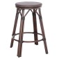 ΣΚΑΜΠΟ ΑΛΟΥΜΙΝΙΟΥ ΜΕΣ.ΥΨΟΥΣ CHINO HM6286.01 BAMBOO LOOK & TEXTILENE ΚΑΦΕ 43x43x65Υεκ