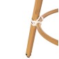 ΣΚΑΜΠΟ ΑΛΟΥΜΙΝΙΟΥ ΜΕΣ.ΥΨΟΥΣ CHINO HM6286.03 BAMBOO LOOK & TEXTILENE ΜΑΥΡΟ 43x43x65Υεκ