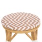 ΣΚΑΜΠΟ ΑΛΟΥΜΙΝΙΟΥ ΜΕΣ.ΥΨΟΥΣ CHINO HM6286.04 BAMBOO LOOK ΦΥΣΙΚΟ & TEXTILENE 43x43x65Υεκ