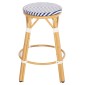 ΣΚΑΜΠΟ ΑΛΟΥΜΙΝΙΟΥ ΜΕΣ.ΥΨΟΥΣ CHINO HM6286.05 BAMBOO LOOK & TEXTILENE ΜΠΛΕ 43x43x65Υεκ