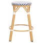 ΣΚΑΜΠΟ ΑΛΟΥΜΙΝΙΟΥ ΜΕΣ.ΥΨΟΥΣ CHINO HM6286.05 BAMBOO LOOK & TEXTILENE ΜΠΛΕ 43x43x65Υεκ
